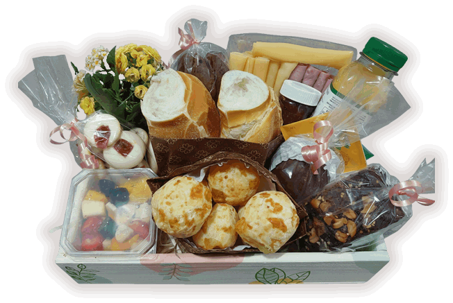 Cesta de Café da Manhã Padrão Tamanho Médio